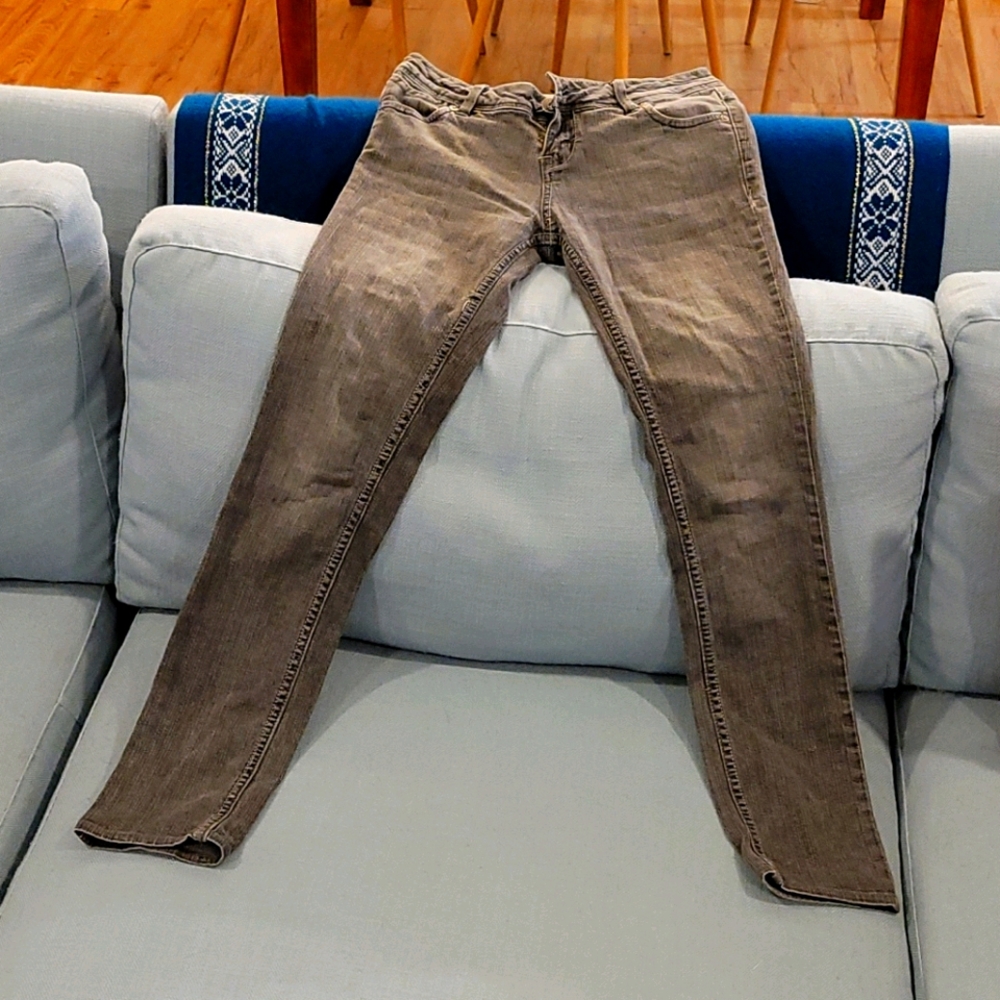 Grey bootcut jeans
